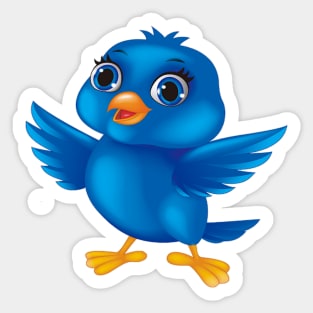 Blue bird 3 Sticker